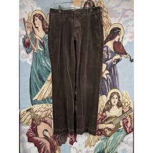 Polo Ralph Lauren Pants Mens 31x29 Brown Corduroy Stretch Classic Fit Chino City